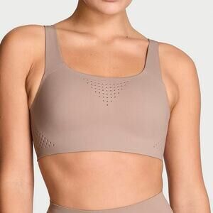 NWT VSX Victorias Secret Featherweight Max Taupe 32DD Bra High Impact Wicking